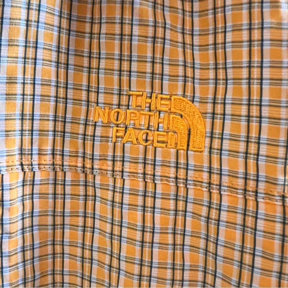 The North Face Short Sleeve Plaid Button Down Shirt Size XL